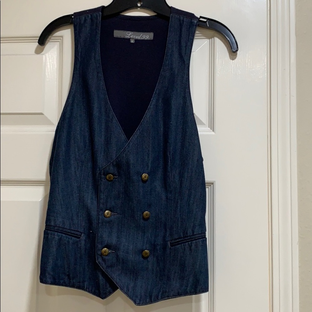 Blue jean vest